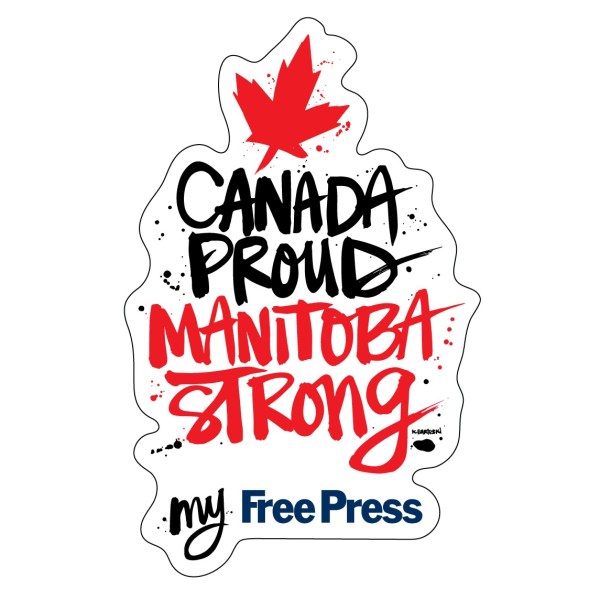Canada Strong Manitoba Proud Sticker